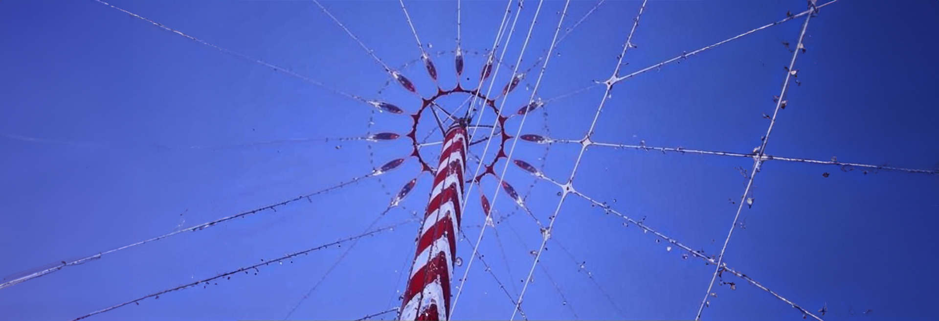 Vue en contre plongée de la tour omega
